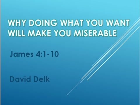 Why Doing What You Want Will Make You Miserable [David Delk]